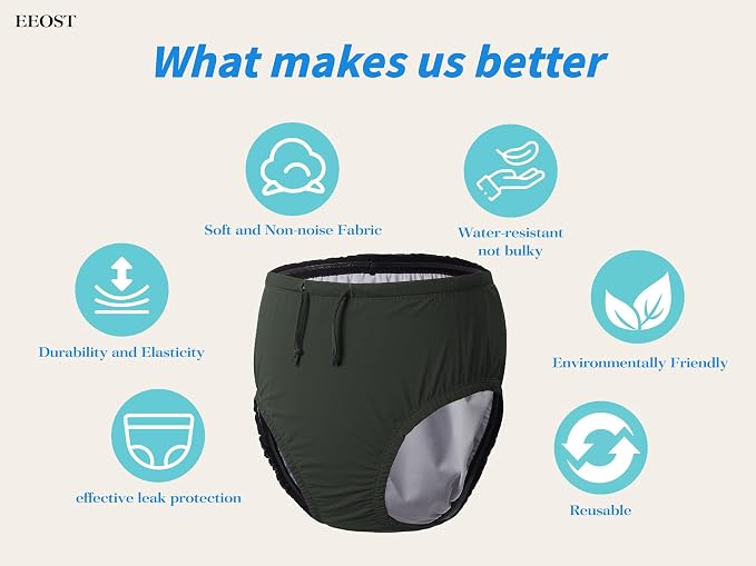 Adult Reusable Swim Diapers Special Needs Swimwear for Incontinence | Adult reusable swim diaper with waterproof leakproof cover for incontinence and pool use