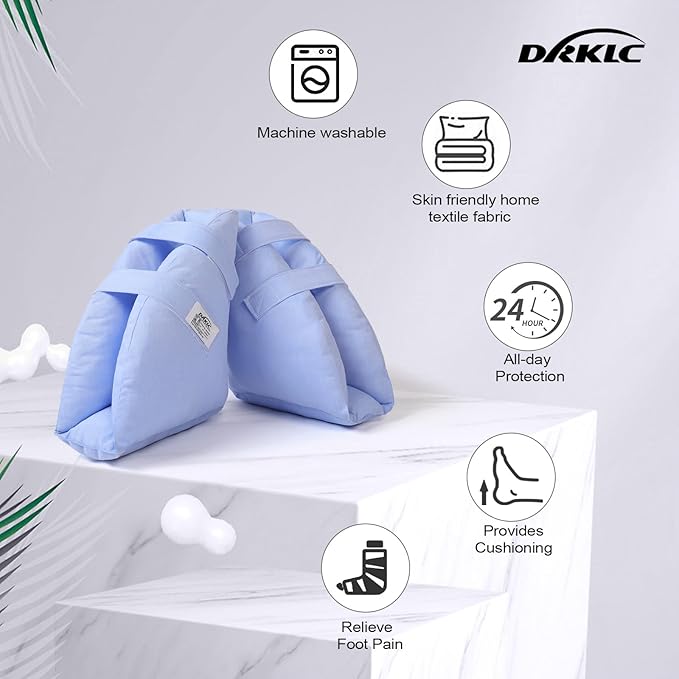 Heel Protectors for Pressure Sores,Adjustable Foot Boot Surgery Recovery Supplies for Elderly Bedridden Pressure Ulcer Ankle Pillow for Bed, Wheelchairs