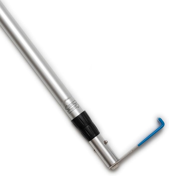 6 ft Truck Cargo Retriever | Heavy Duty Grabber Reach Tool - 110 Pound Pull | Rust Resistant Aluminum and Stainless Steel (Pole & Hook Only)