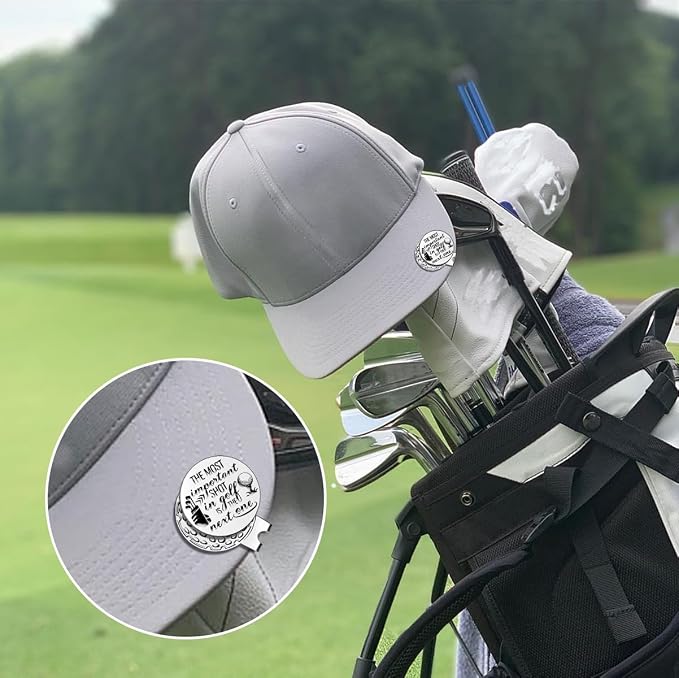 Funny Golf Ball Markers with Hat Clip, Men Golf Accessories, Birthday Retirement Golf Gifts for Dad, Husband, Grandpa, Golf Lover
