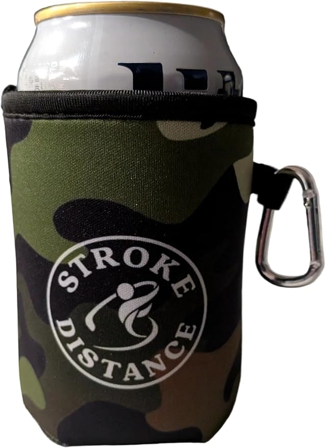 Classic Can Beverage Caddie 3-in-1 Golf Insulator, Removeable Ball Marker, Bag Clip & Tees Combo – Woodland Camo