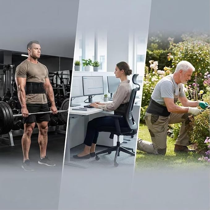 lower back support, breathable and adjustable, can relieve lower back pain caused by prolonged sitting or working.