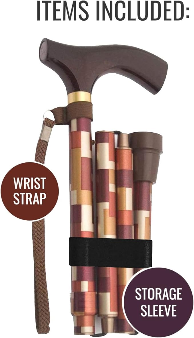 Switch Sticks Walking Cane for Men or Women, Foldable and Adjustable from 32-37 Inches, FSA and HSA Eligible