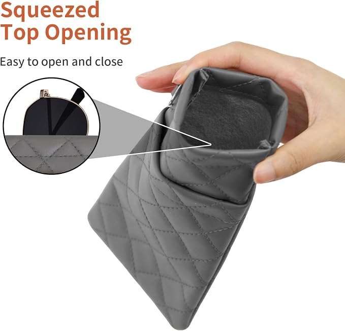 Double Eyeglass Case Soft Dual Glasses Case for Women Men Travel Squeeze Top Sunglasses Cases Eyeglasses Pouch