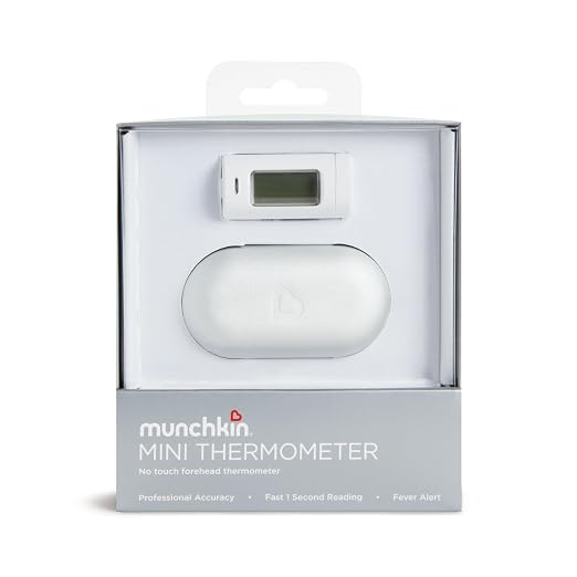 Munchkin Forehead Baby Thermometer for Newborns, Kids and Adults, White