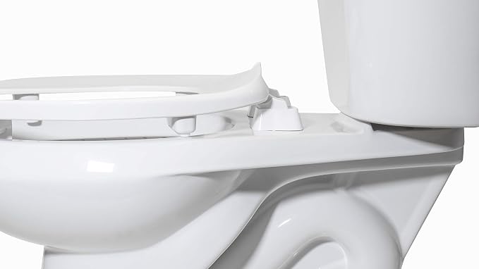 Centoco 2 inch Raised Toilet Seat for Seniors, USA, White | Plastic, HL300STSCC-001