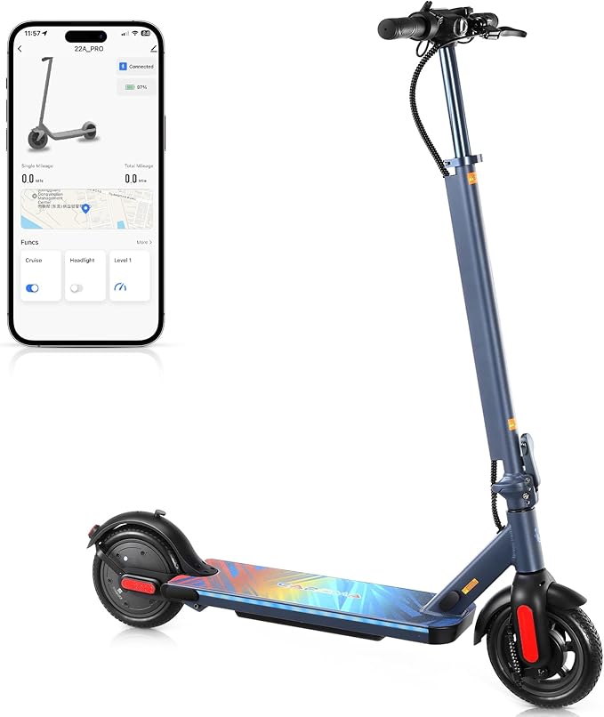 Caroma Electric Scooter with Seat Option,500/350W Motor Up to 25/20 Miles Range & 25/20 MPH Speed,9" Tires,Adjustable Electric Scooter for Adults,Foldable Commuting