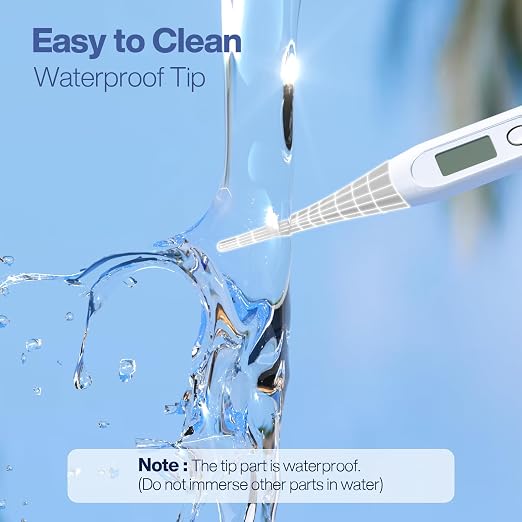 Boncare Digital Thermometer for Adults, Kids & Babies, Gray | Accurate & Safe Oral and Rectal Thermometer with 10-Second Reading and Fever Alarm