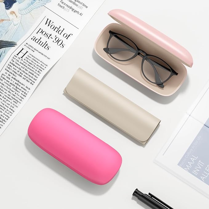 Eyeglasses Case, Hard Shell Protective Case for Glasses, Unisex for Women Men