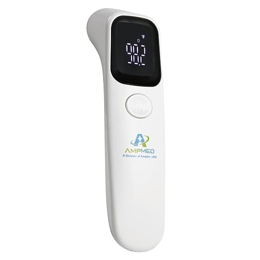 Baby Thermometer No Touch Infrared Forehead | Forehead Thermometer for Babies, Kids and Adults, Fast 1 Second Reading, Quiet Night LED Display, Fever Alert, F/C Switchable
