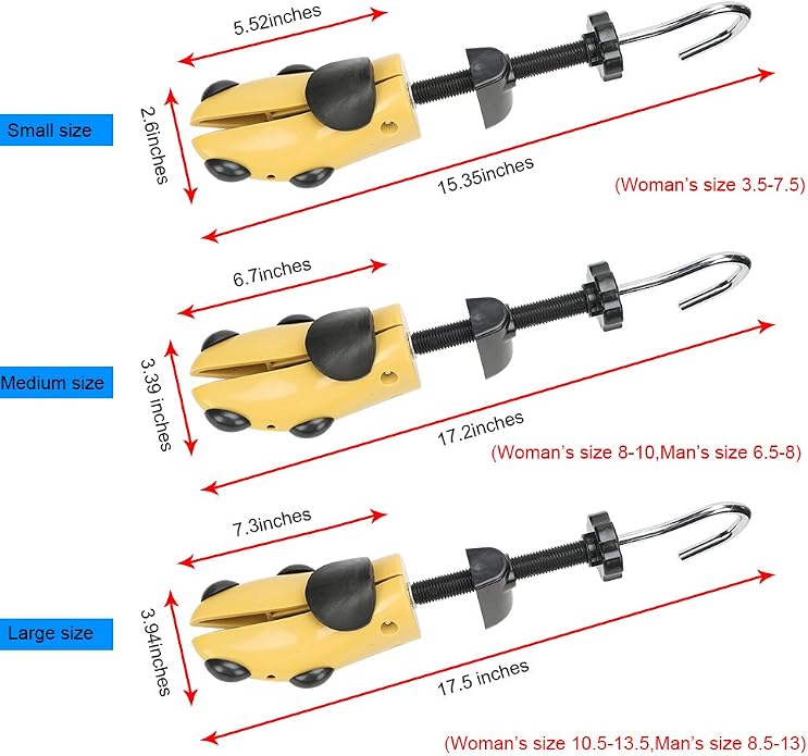 Pair of Premium Professional 4-way Shoe Trees, Shoe Stretcher for Men or Women