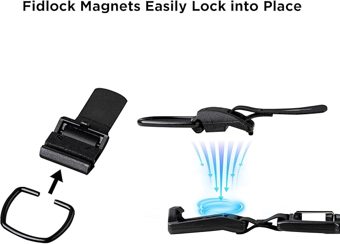 ALPAKA HUB Carabiner Quick Release Keychain with Magnetic Belt Clip | EDC Carabiner for Keys, Tactical Gear & Backpack Accessories,Attach to ALPAKA Sling Bag, Belt Loops