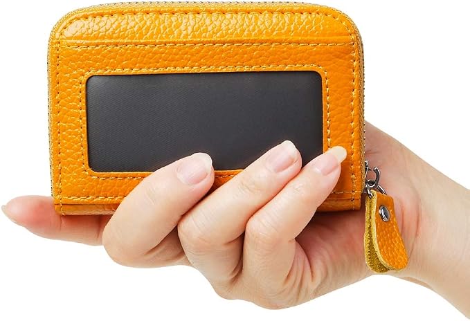 Women's RFID Blocking 12 Slots Credit Card Holder Leather Accordion Wallet
