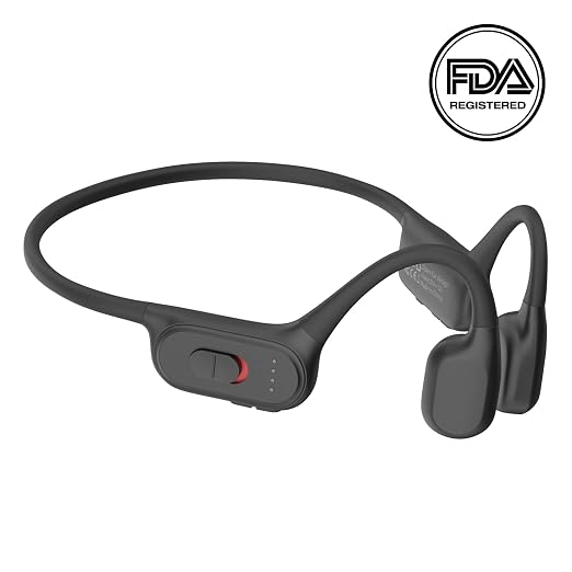 B-1 Bone Conduction Hearing Aids Open Ear Headset, FDA Registered, Bluetooth 5.3 Wireless, Rechargeable For Natural Hearing Support, Detroit Designed and Supported by AHA Sound