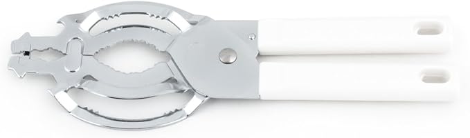 Farm to Table Jar and Bottle Vise/Opener 9 inch White