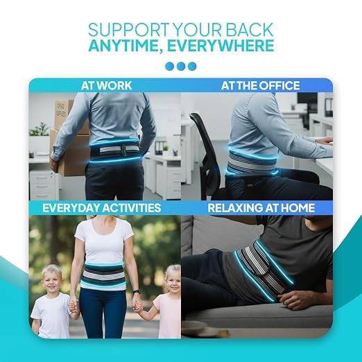Back Brace for Lower Back Pain - Immediate Relief from Sciatica, Herniated Disc, Scoliosis - Breathable + Lumbar Support Pad - For Men & Women (Large)