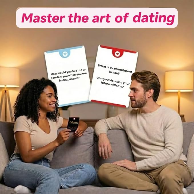 Life Sutra Dating Connect - 220 Conversation Cards for Couples - Card Games for Adults - 4 Dating Phases to Build Strong Relationships - Developed by US Based Psychologist