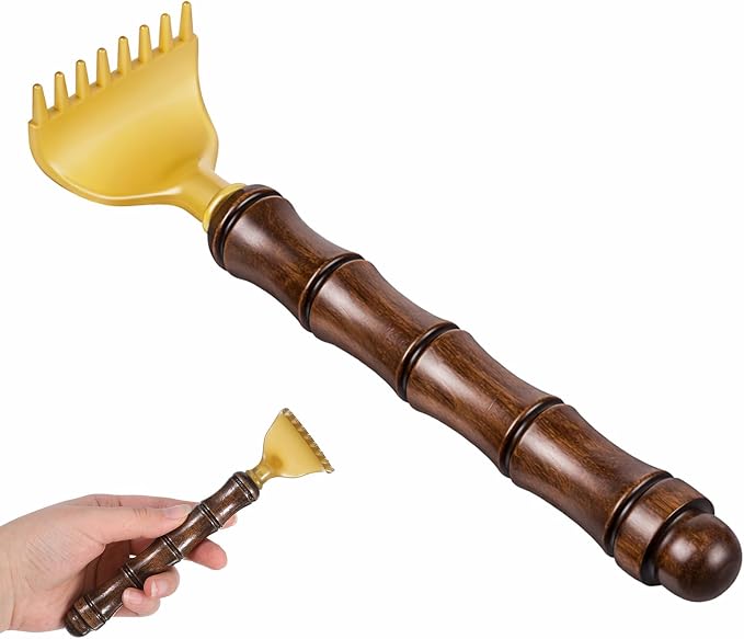 Retractable Back Scratcher, Bamboo Back Scratcher Portable Backscratchers for Men Women