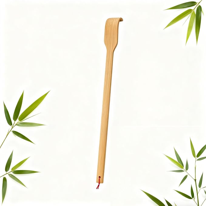 Wooden Bamboo Back Scratcher - Back Scratchers for Adults Men Women, Bamboo Back Scratchers & Wooden Massage Tools, Long Handle Itchy Scratch Relief, Christmas Men's Gifts and Grandpa Gifts Massager