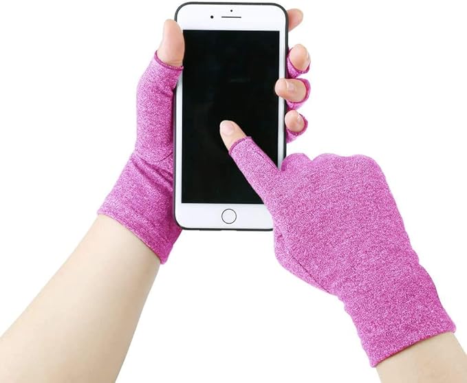 Duerer Arthritis Gloves Women Men, Carpal Tunnel, Rheumatiod, Tendonitis, Fingerless Hand Thumb Compression Gloves