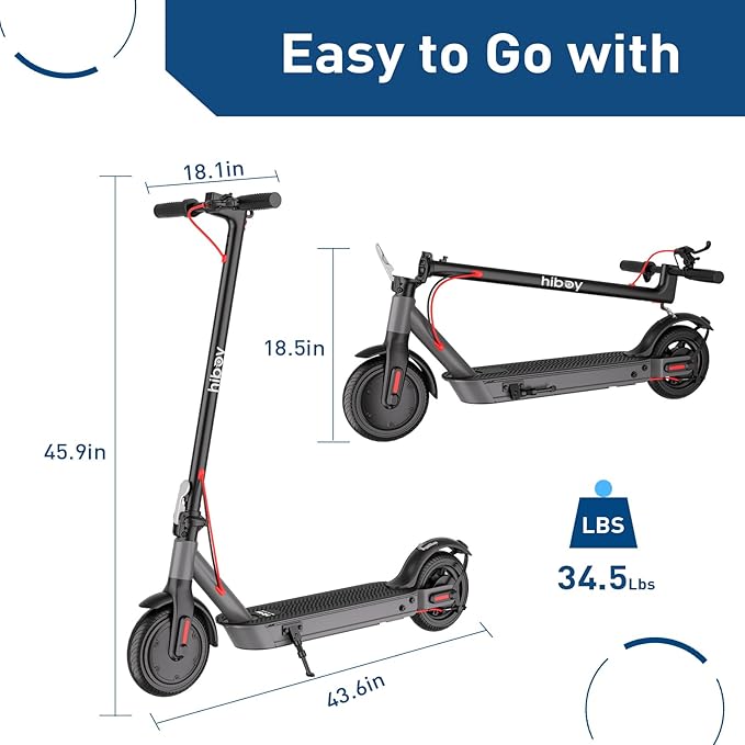 Hiboy S2 Nova Electric Scooter for Adults, 430W Peak Power, Up to 20 Miles Long-Range & 19 MPH, High-Strength Aluminum Body, Portable Folding E Scooter for Commuting with 8.5" Tires, Phone Holder