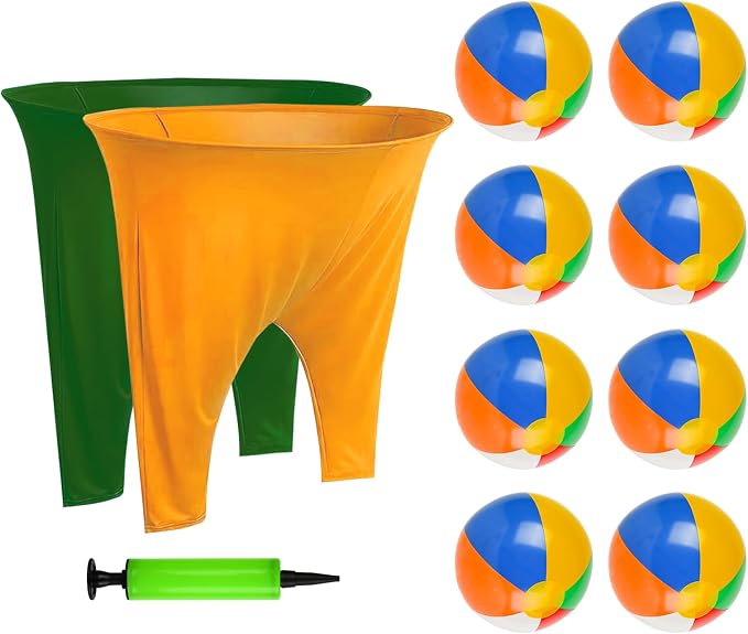 Granny Pants Yard Game, Granny Pants with Bouncy Balls & Pump, Giant Pants Outdoor Game & Big Pants Ball Catch Game, Granny Pants Game for Kids & Adults, Perfect for Family Reunion Games