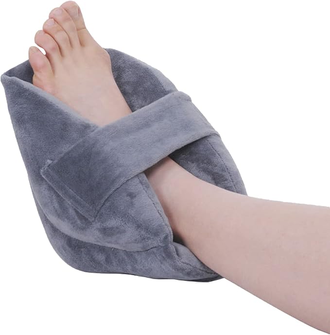 GREUS Heel Elevation Pillow Heel Protector for Bed Sores Heel Pressure Relieve Cushion Anti Bed Sore Pad Leg Rest Ulcer Elevator Foot Ankle Support Pillow for Elderly Wheelchair Bedridden Patients