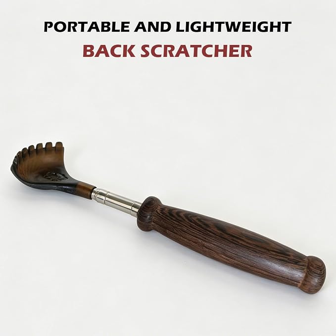 Back Scratcher Extendable for Men Women Portable and Lightweight Black
