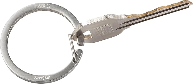Nite Ize O-Series Gated Key Ring, Stainless Steel Split Ring Alternative, 2 Count (Pack of 2)