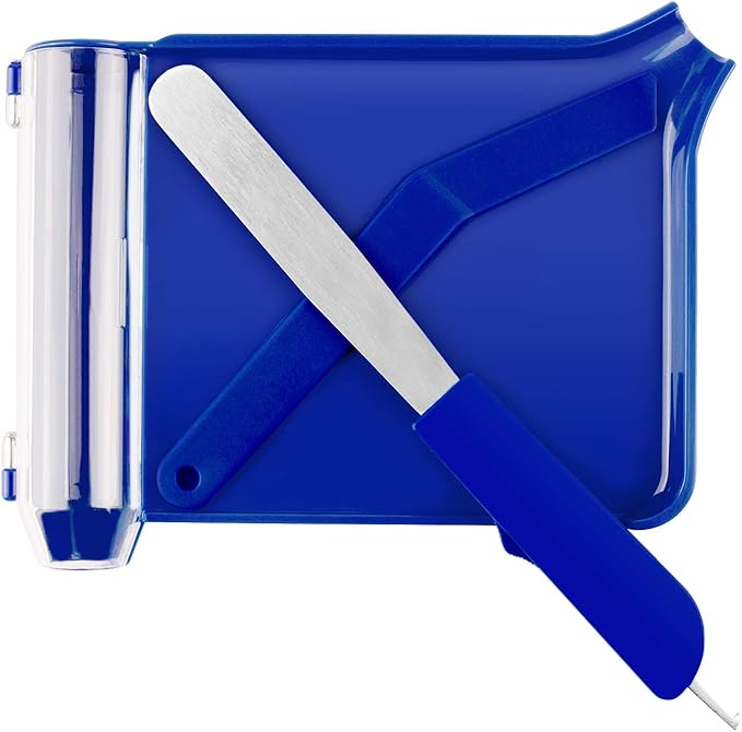 Right Hand Pill Counting Tray with Spatula (Blue)