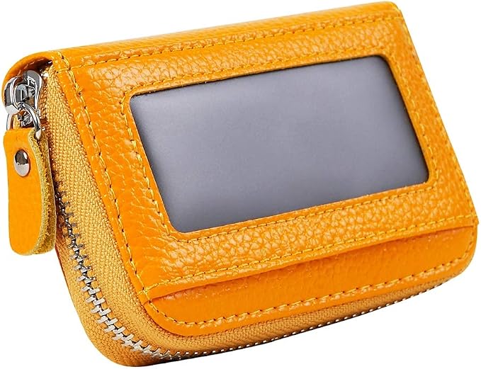 Women's RFID Blocking 12 Slots Credit Card Holder Leather Accordion Wallet
