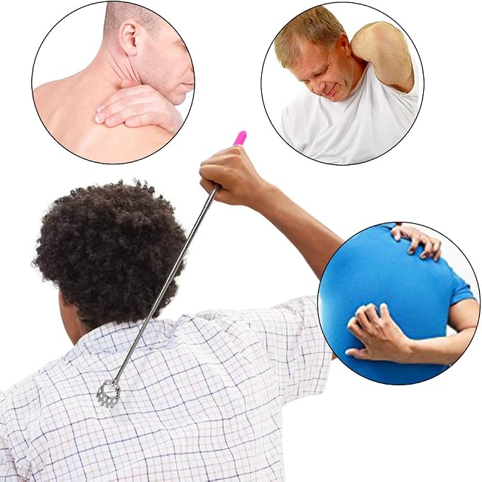 HOFASON Gift for Men, Stocking Stuffers for Adults Men Women, Back Scratcher, Mens Gifts for Christmas, White Elephant Gifts for Adults Husband Wife Friend Him Her, Small Gadgets for Men, Dad (Pink)