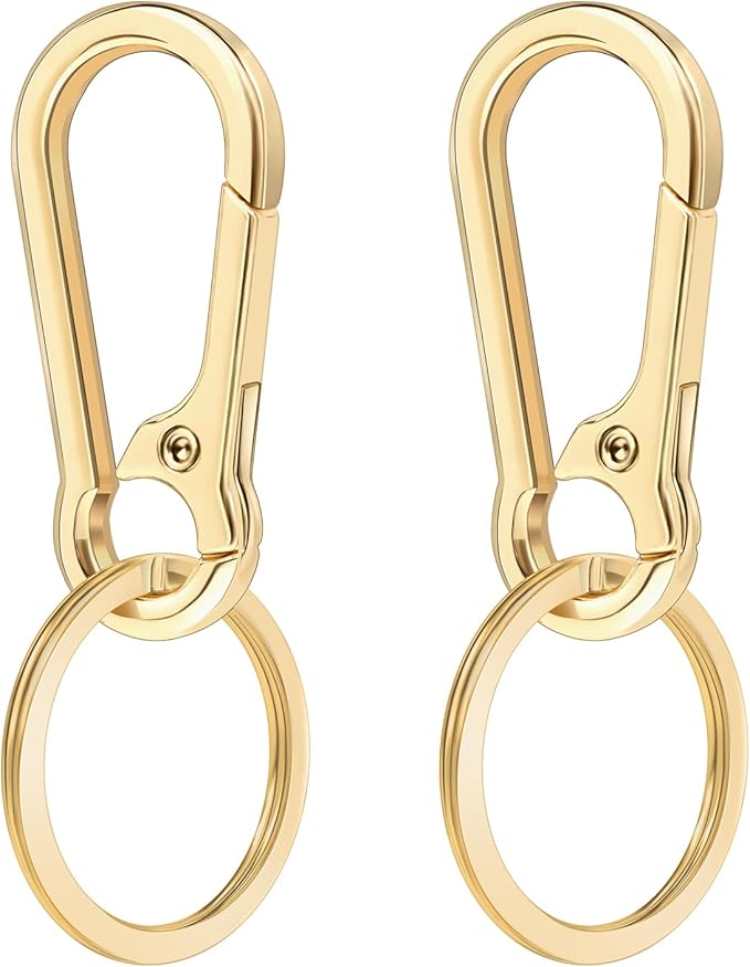2 Pcs Metal Keyring Chain Ring Holder Keys Organizer for Home Car Keys, Key Finder, Car Keychain