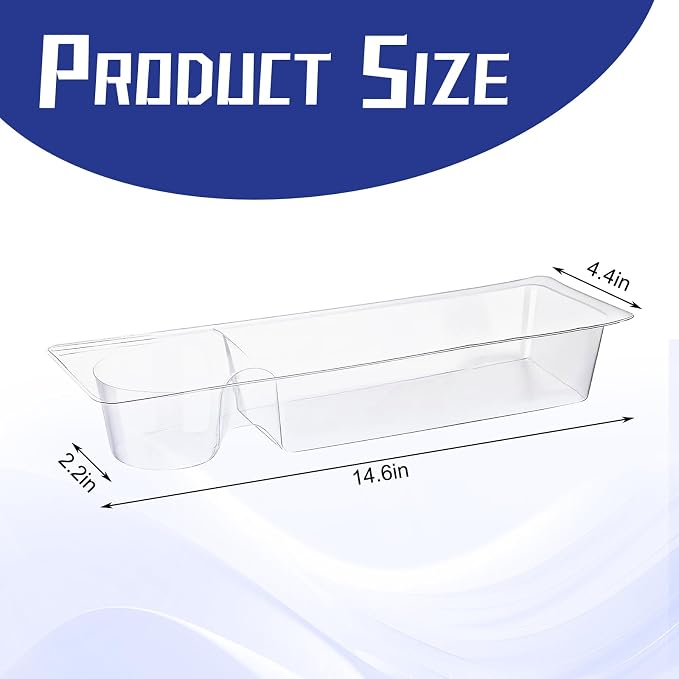 AceOrbit 3 Pcs Walker Basket Insert Clear Plastic Cup Holder Walker Tray Wheelchair Caddy Universal Accessories for Handicap Seniors Elderly