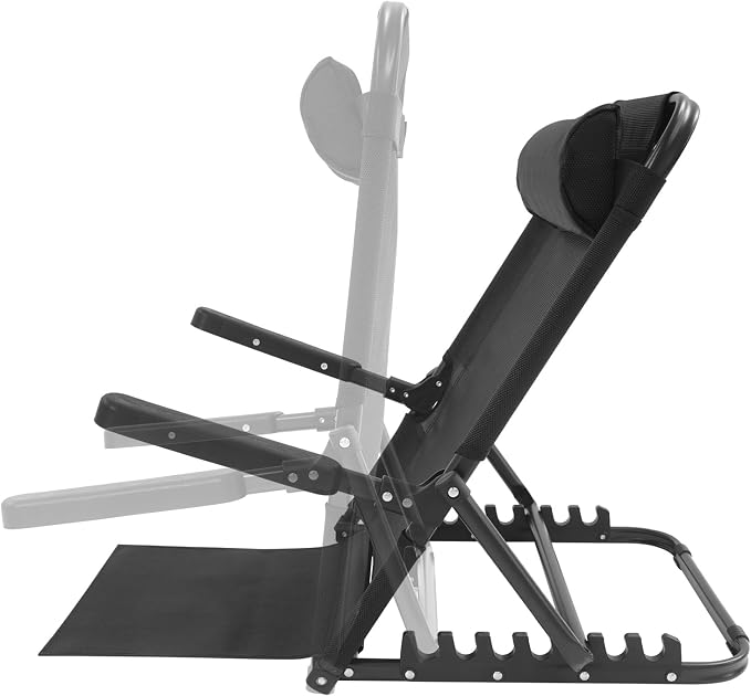 Lifting Bed Backrest, Oxford Cloth Backrest Chair 8 Gears Adjustable Armrest Sit up Back Rest for Read Watch TV Eat Black