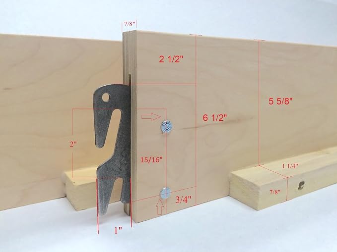 Wood Bed Rails Replacement Kit, Easy Install & Durable Hook-On Wooden Side Rails (Pair) - Fits Twin, Full, Queen, King, & Cal. King Bed Frame Sizes - (Cherry Finish, 82")