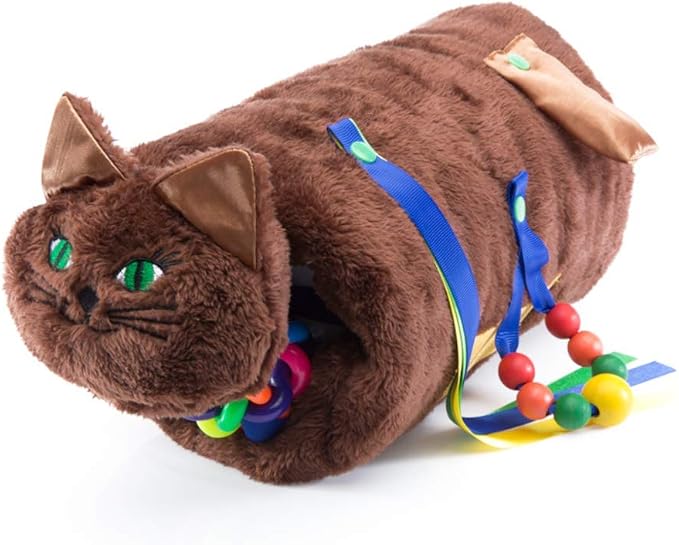 Twiddle Premium Dementia Activities for Seniors - Comforting Alzheimer’s Products for Elderly - Engaging Sensory Items for Adults (Brown Cat)