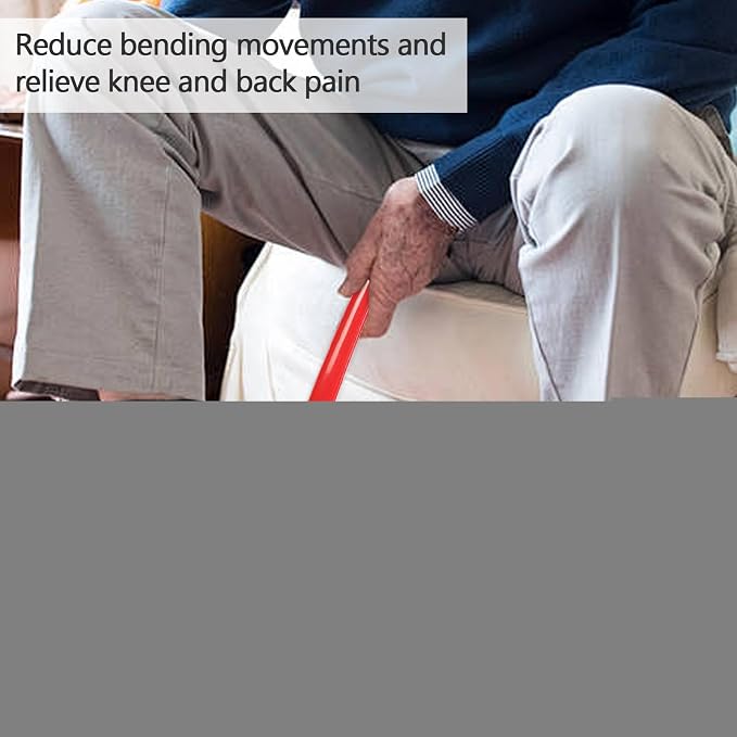 Shoe Horn for Seniors - 16.7 Inches Long Shoe Horn | Travel Shoe Lifter Flexible Shoe Horn Long Handle | Shoehorn Sock Remover Helper with Comfort Grip Shoe Lifter for Seniors, Men, Women