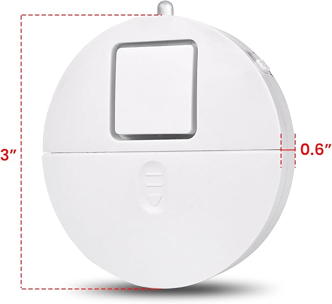 Window Alarm System 4-Pack - Ultra-Loud 120dB Alarms with Advanced Vibration Sensors - Window Security Alarms for Glass Break Detection - Features Low Battery LED Indicator