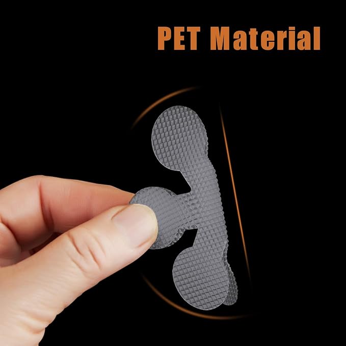Bathtub Stickers Non-Slip, 36 PCS Grey Safety Shower Treads Adhesive Appliques with Premium Scraper