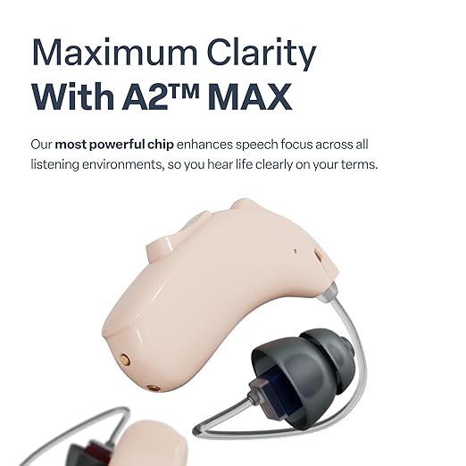 Audien Hearing ION Wireless Rechargeable OTC Hearing Aid, Premium Comfort Design & Nearly Invisible