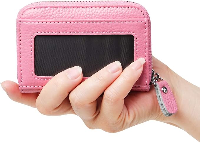 Women's RFID Blocking 12 Slots Credit Card Holder Leather Accordion Wallet