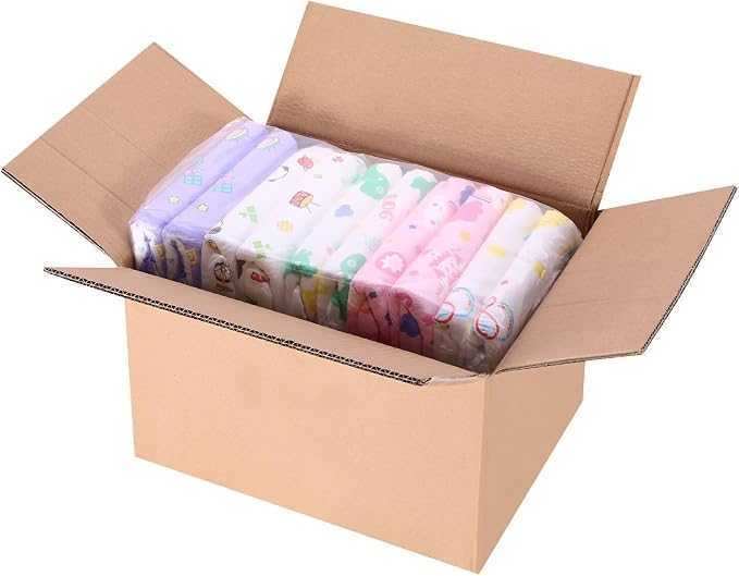 Landofgenie Adult Diapers Print Diaper 10 Count, 5 Patterns(M28-38) | 5000 mL Absorbency, Side Leak-Proof Barriers, Elastic Cuffs & Waistband