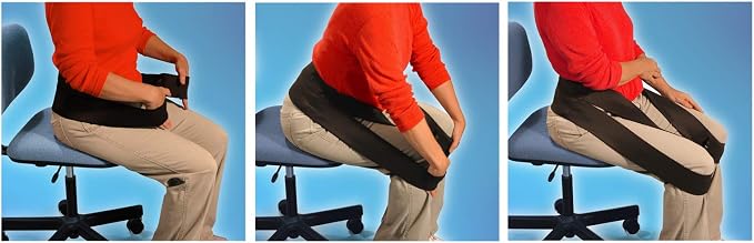 Nada-Chair Dr. Toso's Back Rx Portable Back Support Belt for Posture Improvement - One Size Fits All