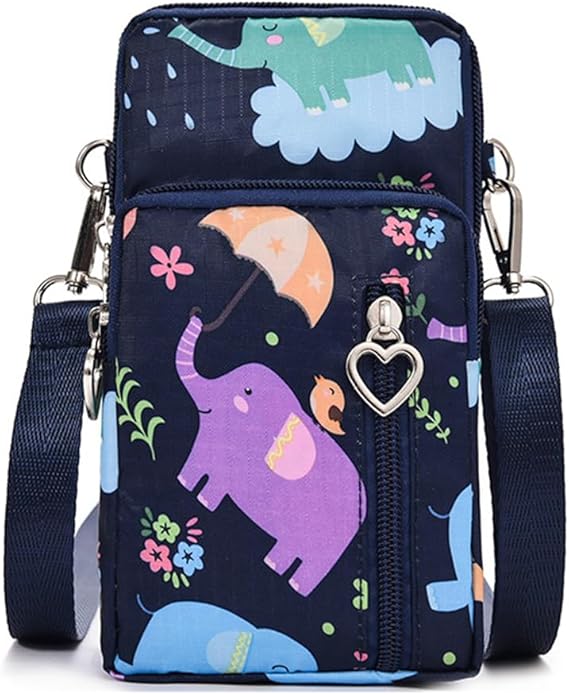 Small Crossbody Bag for Women - Mini Phone Purses with Crossbody Strap and Wallet - Nylon Arm Bag