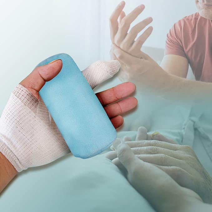 SWISSELITE Hand Contracture Cushion, Hand Grab Pad | Palm Grip with Elastic Band or Separator, Stroke Recovery, Help with Hand Rehabilitation