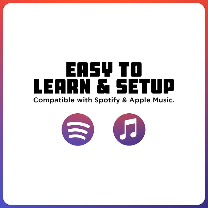 Q The Music – Music Lyric Party Trivia Quiz Card Game for Adult and Family Game Nights, 2-10 Players, Scan, Listen to Iconic Hits, and Answer Trivia – Adult Games for Parties