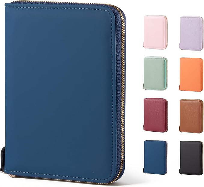 CoBak Passport Holder Cover with Safe Zipper Closure | Premium Passport Wallet for Travel, RFID Blocking Card Case, Waterproof Travel Accessories for Women