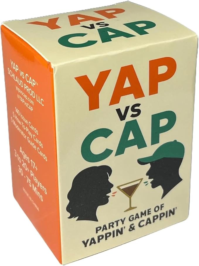 The Party Game of Yappin & Cappin - Fun Social Party Game for Gatherings with Bold Opinions and Wild Debates
