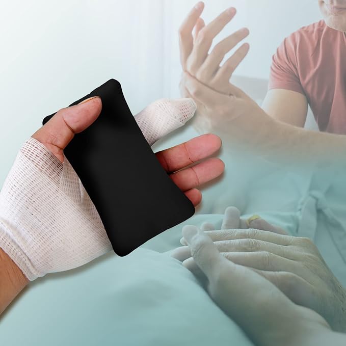 SWISSELITE Hand Contracture Cushion, Hand Grab Pad | Palm Grip with Elastic Band or Separator, Stroke Recovery, Help with Hand Rehabilitation